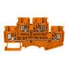 Reihenklemme 4mm2 4 Leiter Doppelstockklemme Etagenklemme Orange DSKK4-01P-15-00A(H)