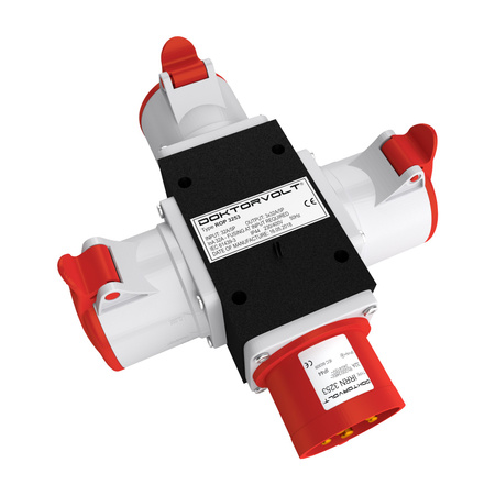 CEE Adapter 3x32A /400V Baustromverteiler ROP 3253 DV