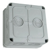 Abzweigkasten 94x94x40 10+2 IP65 Aufputz Abzweigdose Verbindungsdose M-L 005.CS