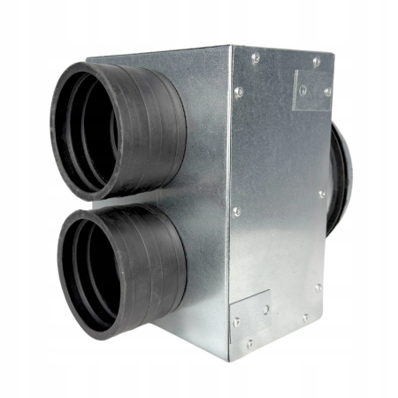 Lüftungsverteiler Verteilerkasten 2x75 Ø125 Wohnraumlüftung Luftverteiler E-KSR-2X75/P-125-OC-K