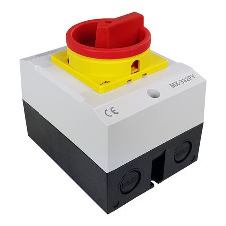 Hauptschalter 32A Reparaturschalter MX-332PY Gehäuse Lasttrennschalter XBS XBS MX 332PY