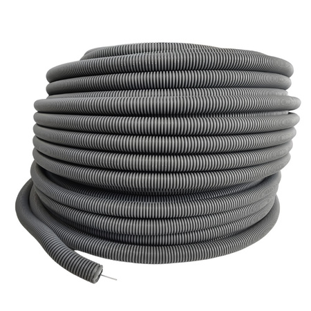 EM GROUP Wellrohr mit Zugdraht halogenfrei ungeschlitzt 750N Ø20mm 100m FEPCTAF25100