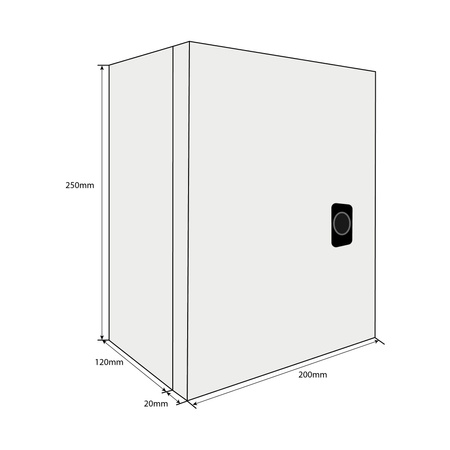 Doktorvolt Verteilerkasten Aufputz Sicherungskasten aus Metall SIBox 2,5.2.1,4
