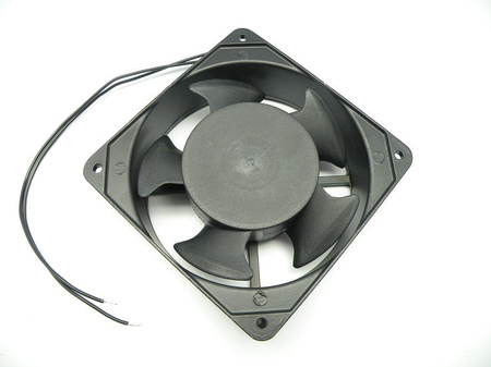 Industrieventilator BESTFAN 120×120×38 mm 230V IP44 Kugellager – Aluminium Lüfter für Gehäuse, DIN-Schrankkühlung XD12038A2HBL