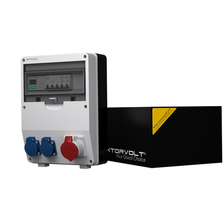 Stromverteiler pTD-S 16A 2x230V 3P Zähler SIEMENS und MENNEKES Doktorvolt DV-4777-D