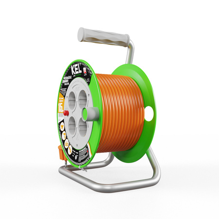 Kabeltrommel 15 m 4 Steckdosen 230V 16A Schuko 3680 W W-98677