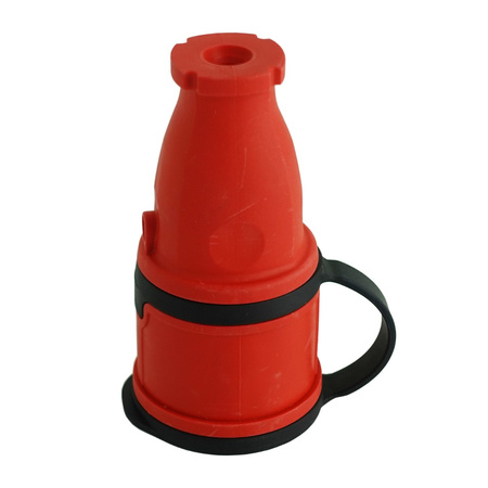 Gummikupplung 16A 230V 2P+E Steckdose Kupplung rot 3101-304-1600