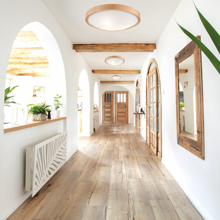 LED Deckenleuchte Lampe Eiche 3-flammig gewölbt 47 cm E27 LD-PD-8.3 DAB