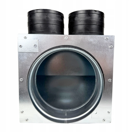 Lüftungsverteiler Verteilerkasten 2x75 Ø125 Wohnraumlüftung Luftverteiler E-KSR-2X75/125-OC-K