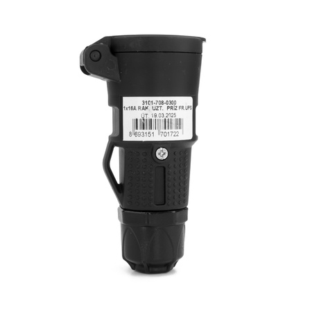 Elektrische Steckdose UPS mit Kabelverschraubung 16A TYP E IP54 250V AC TPE 3101-708-0300