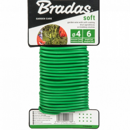 Bindedraht Bindeschnur Pflanzendraht Gartendraht SOFT 5mm x 4m Bradas 1795