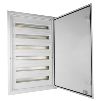 Verteilerkasten IP54 DARP-144 6x24 Unterputz Alutür Unterverteiler Sicherungskasten E-P 9.624