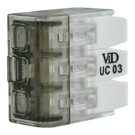 Dosenklemme 3x0,2-4mm2 Verbindungsklemme 450V 32A transparent Bemko 1 Stück 50 Stück E03-P053-100