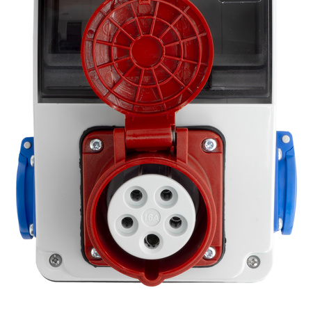 Baustromverteiler XS 16A 2x230V Leitungsschutzschalter SIEMENS  Stromverteiler IP44 Doktorvolt  DV-6081-D