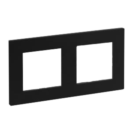 Abdeckrahmen 2-fach Rahmen schwarz Niloe Step 863592