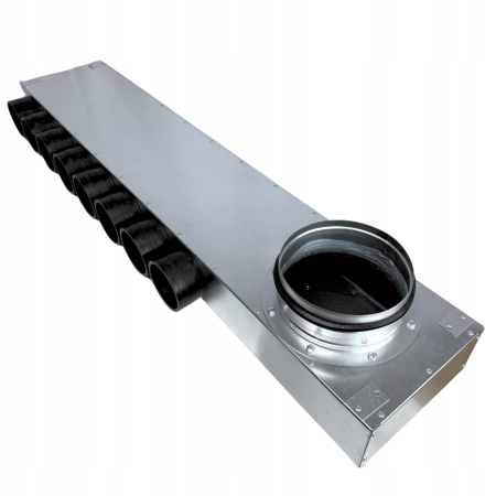 Lüftungsverteiler Verteilerkasten 8x75 Ø200 Wohnraumlüftung Luftverteiler E-KRRR-8x75/200-OC