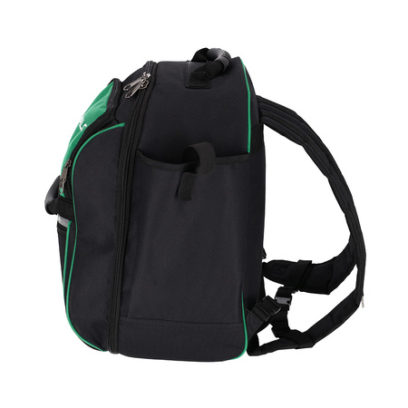Werkzeug-Rucksack PLASTROL 20 Fächer 47x37x20 cm verstärkt grün-schwarz T-00662