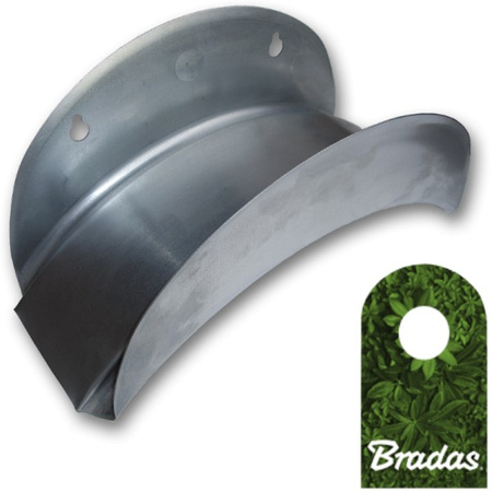 Wandschlauchhalter Schlauchhalter aus Metall silber für Gartenschlauch Bradas ECO-WF114