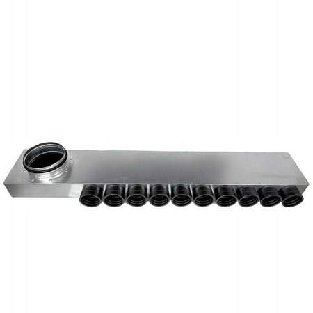 Lüftungsverteiler Verteilerkasten 10x75 Ø200 Wohnraumlüftung Luftverteiler E-KRRR-10x75/200-OC