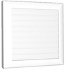Lüftungsgitter Lamellen verschließbares 140x140mm weiß 02-344