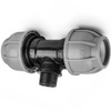 T-Stück für PE Rohr 32mm / AG 1" PN10 Verbinder BRADAS DSRA10T32M1