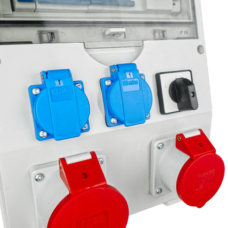 Baustromverteiler 32A/5P 16A/5P Fi-Schalter Stromverteiler 2x230V Doktorvolt ECO-S/FI DV-8683-D