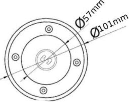 Abdeckung für Bodeneinbaustrahler ALFA-O/ALFA-K zweibahnig rostträger Stahl Gartenleuchte GTV ON-ALFAO-C2W