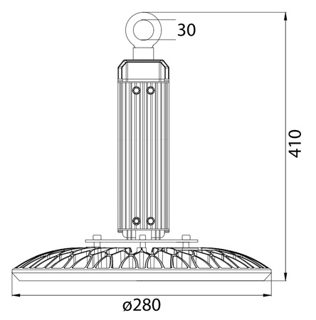 Industrielampe High Bay LED 200W 4000K 30000lm IP65 Feuchtraum 0179