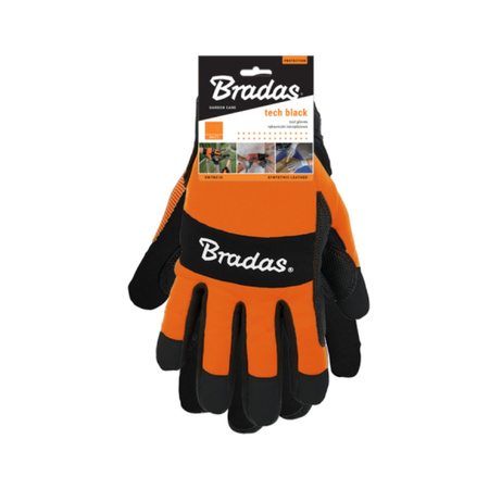 Bradas Arbeitshandschuhe Schutzhandschuhe für Arbeiter Mechaniker TECH BLACK Größe 8 RWTBC8