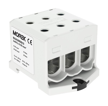 Hauptleitungsklemme 6x 6-95mm2 grau 1P OTL 95-3 Morek MAA3095A10