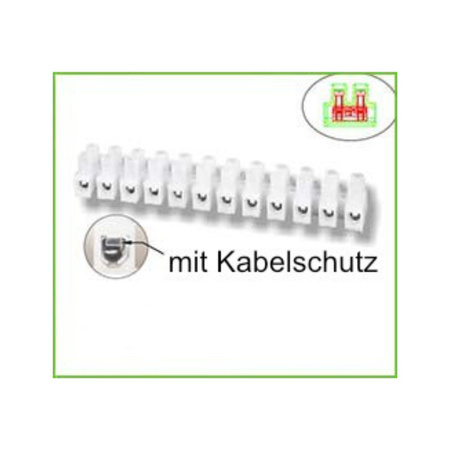 3x Lüsterklemme 10mm2 12P mit Kabelschutz VDE/UL DGN DG15HSWP-1.2-12P-03