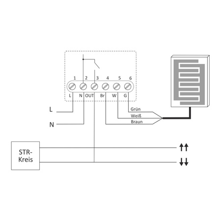 Schnee und Regenmelder Sensorrelais Relais Treiber Sensor F&F STR-R