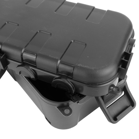 Kabelbox wasserdicht 29x13,2x10cm außen Kabelkasten für Verlängerungskabel, Steckdosenleisten große Elektrobox 6 Durchlässe Garten Organizer Schwarz Camping Box für Weihnachtsbaumbeleuchtung DV-6654 Doktorvolt