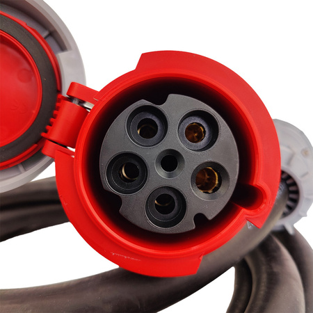 CEE Verlängerungskabel Kabel 10m 63A IP67 Starkstromkabel 5x16mm2 PCE Doktorvolt® DV-4759-CEE-63