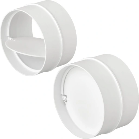 Rundrohr Verbinder mit Rückstauklappe Ø100mm airRoxy 02-463