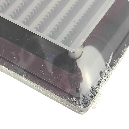 Schräggitter mit Insektenschutznetz quadratisch 14cm x 14cm braun AirRoxy 02 02-337