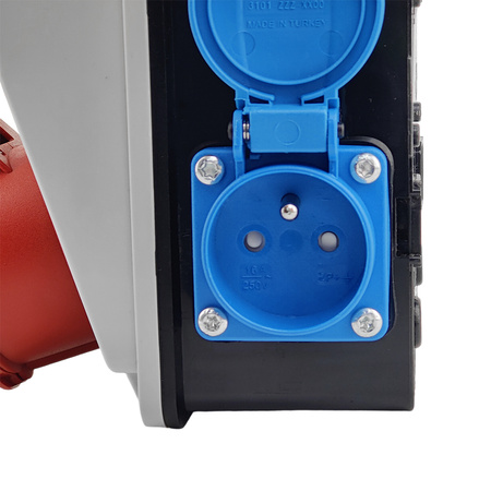 Wandverteiler XS 32A 2x230V IP44 Stromverteiler Komplett Verdrahtet Doktorvolt DV-5091-F