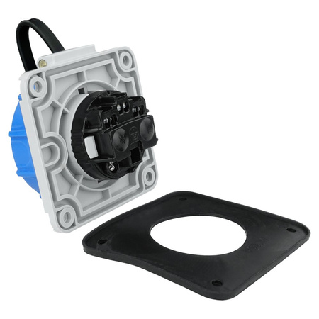 Hermetische Steckdose Einbausteckdose 230V IP68 3101-377-0900