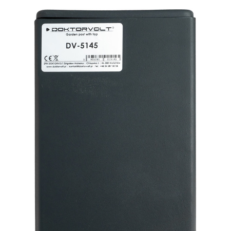 Wassersäule Gartenpfosten mit Wasserhahn dekorative Wasserzapfstelle anthrazit Wasserzapfsäule Doktorvolt DV-5145