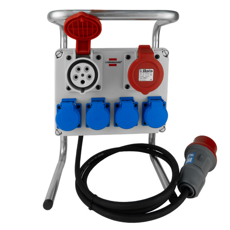 Baustromverteiler mit Ständer 2xCEE 16A 4xSchuko ohne Sicherungen Brennenstuhl 115 1153750