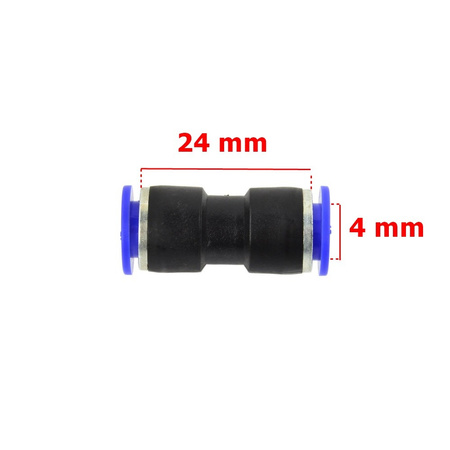 Schlauchverbinder PU/PE Druckluftverbinder 4 6 8 10 12 mm G03013