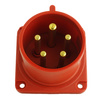CEE Einbaustecker gerade 5P 16A 400V IP44 75x75 3105-320-1675
