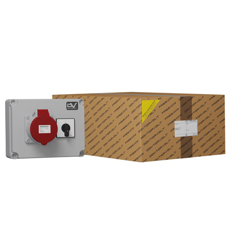 Wanddose WDD Stromverteiler 1x32A Nockenschalter 0-1 Doktorvolt® DV-2992-D