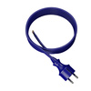 Anschlusskabel 3m IP44 mit geradem Stecker 250V 16A 3x1,5 mm² H07BQ-F PP-40H Blau W-98452