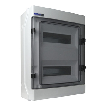 Feuchtraumverteiler Verteilerkasten 1000V RH-24 24 Module Aufputz Sicherungskasten IP65 AP VDE E-P 36.24