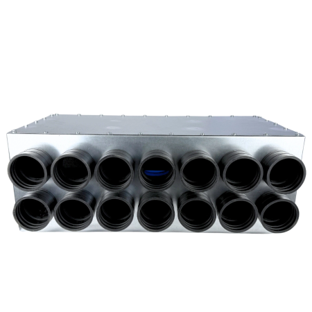 Lüftungsverteiler Verteilerkasten 14x75 Ø200 Wohnraumlüftung Luftverteiler E-KRT-14x75/200-OC
