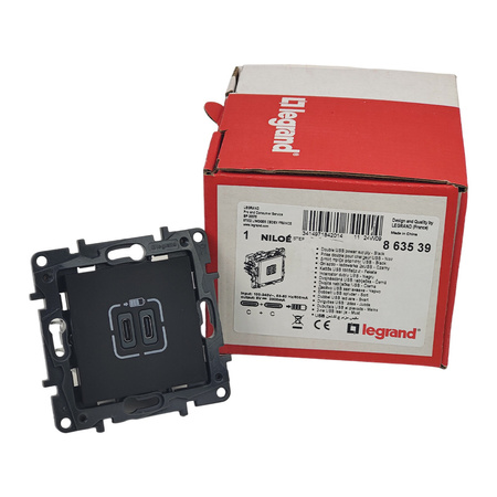 Legrand Steckdose NILOE STEP 2xUSB C Ladesteckdose USB typ C 863539
