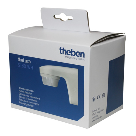 Bewegungsmelder Außenbereich 180 St. max 12m IP55 theLuxa S180 weiß TH-1010505