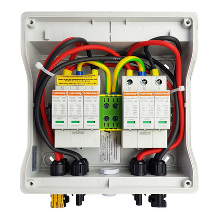 Solar Anschlusskasten PV DC 1000V T1 T2 40kA 2-Strings 4mm Connector Doktorvolt 4579