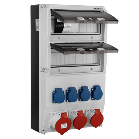 Stromverteiler eXT 32A 2x16A 4x230V Baustromverteiler Doktorvolt DV-2285-D